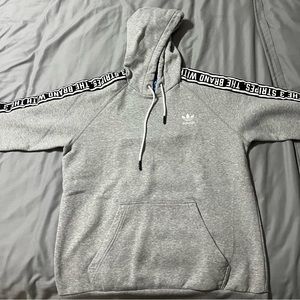 Grey adidas hoodie medium